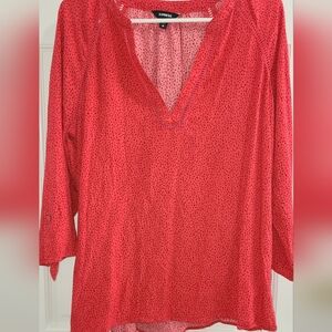 Express Women's Vibrant Orange Blouse